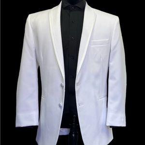 Men's White Tuxedo Jacket (LaStrada) - Modern Fit, Prom, Cruise, Formal
